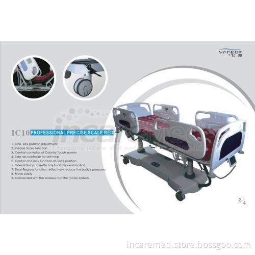 IC10 Professional Weighing Scale ICU Bed